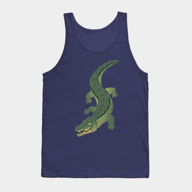 Crocodile 1 Tank Top by Rubtox